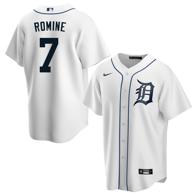 Nike Men #7 Austin Romine Detroit Tigers Baseball Jerseys Sale-White